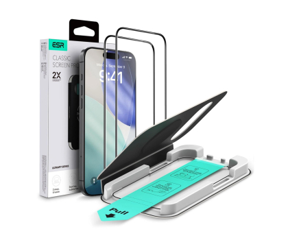 Folia / szkło na smartfon ESR Ultrafit Tempered Glass 2-Pack do Iphone 17 Air Clear